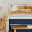 Colchão Solteiro Mola Ensacada Guldi Original Macio (25x88x188) Azul e Branco