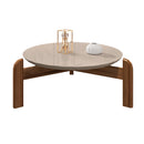 Mesa de Centro Lizz Off White e Cedro